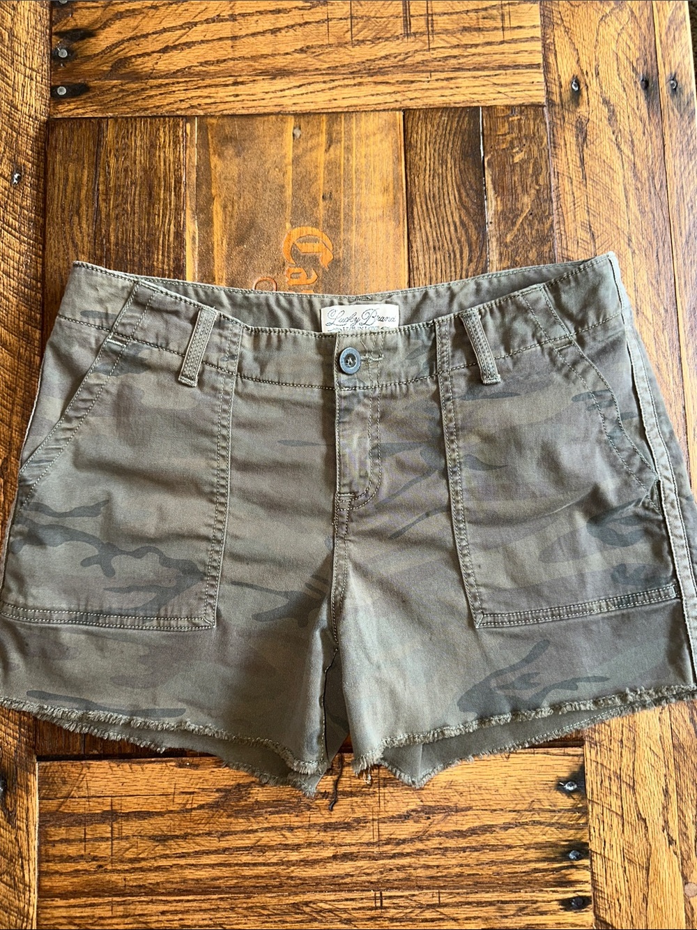Lucky Brand Camo Utility Cargo Shorts